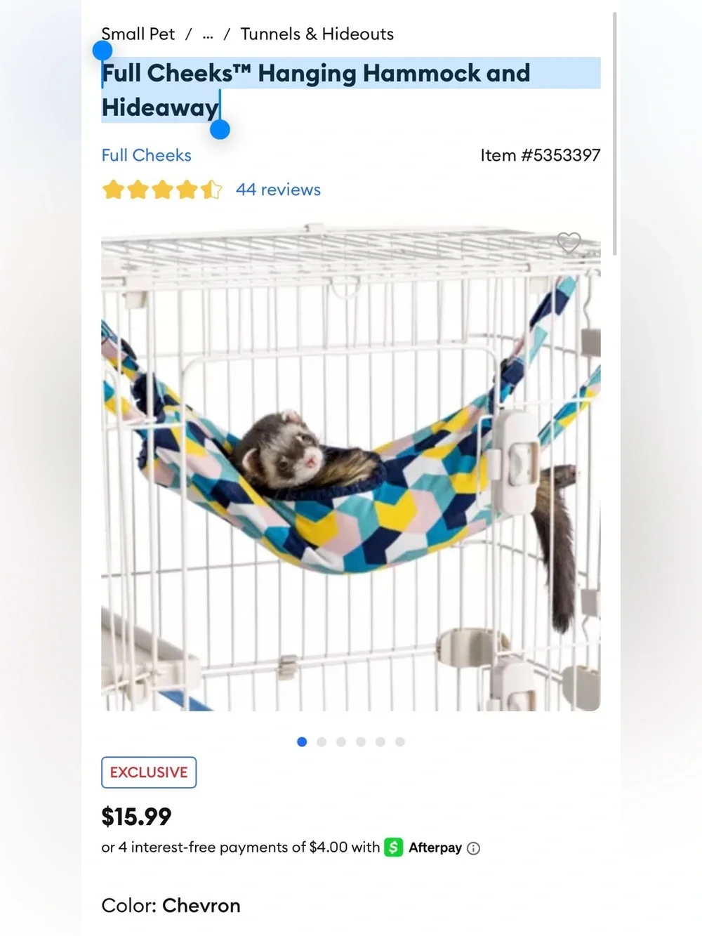 Full Cheeks Hanging Hammock and Hideaway